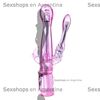 Vibrador flexible con estimulador de clitoris y 6 funciones de vibracion